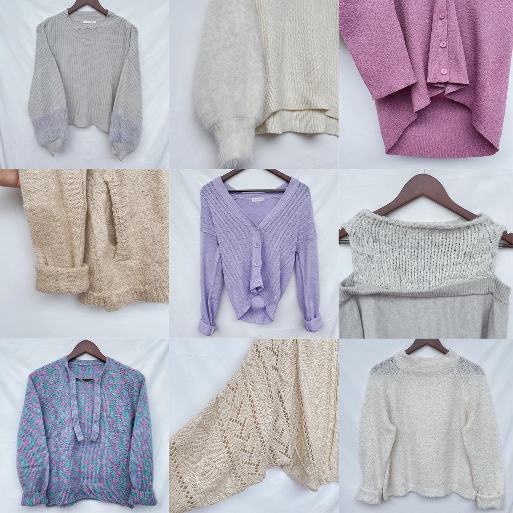 [CLEARANCE SALE] CARDIGAN DAN SWEATER MURAH/SWEATER RAJUT/CARDIGAN RAJUT/SWEATER BULU/KNITWEAR RAJUT