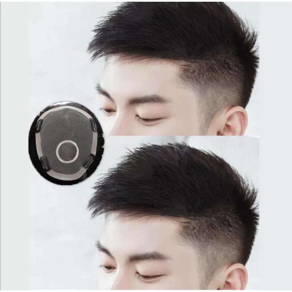 Terbaik wig cowo tipis wig pria wig penutup botak import wig cowo botak wig pria botak 098 ||