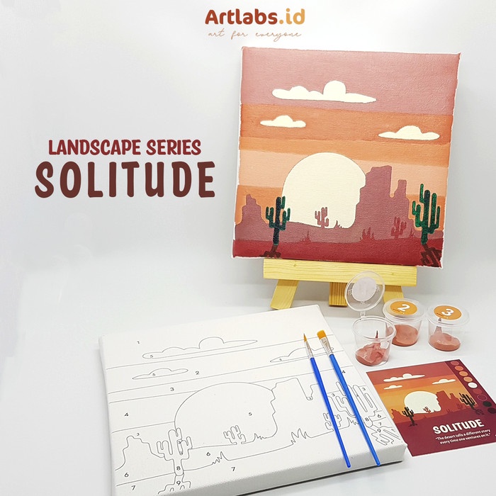 

SOLITUDE - PAINT BY NUMBER 9 COLOR [ LANDSCAPE SERIES] PAINTING KIT ORIGINAL TERBARU