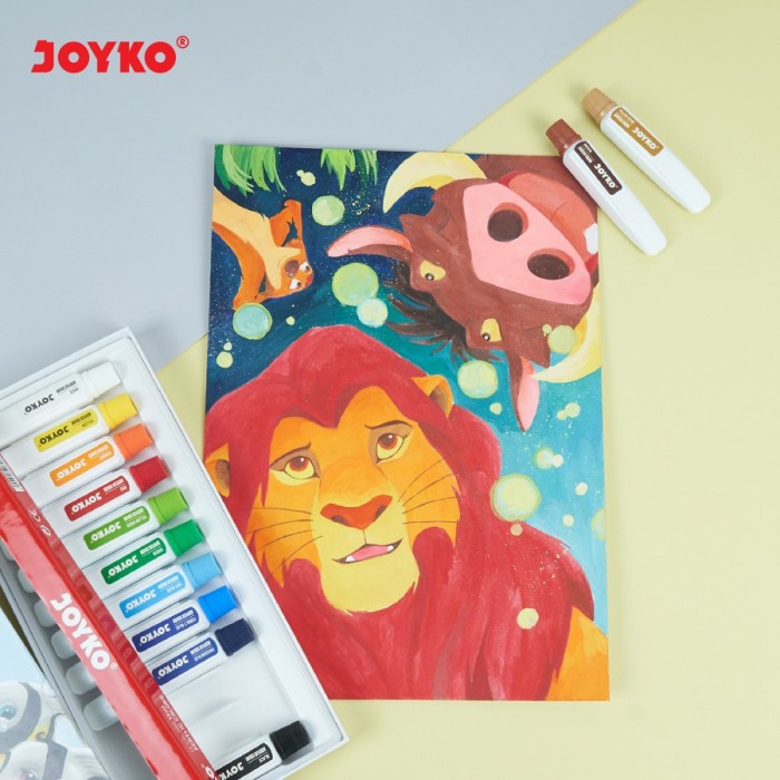 

ACRYLIC COLORS - JOYKO CAT AKRILIK/ACRYLIC 24 WARNA ORIGINAL TERBARU
