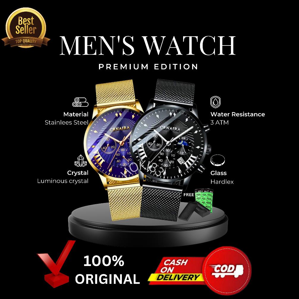 Promo On  Sale On  HOKI33 - Jam Tangan Pria JP- 07 CRNAIRA Tahan Air 100% Original[Bisa COD] - Jam T