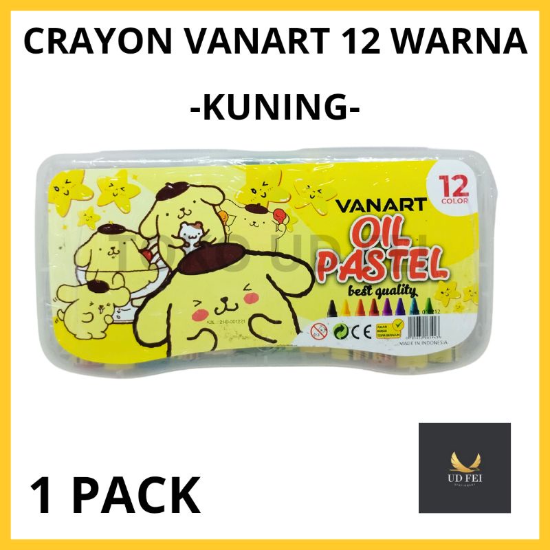 

(1 PACK) Crayon Vanart/ Krayon Vanart 12 warna/ Crayon 12 warna