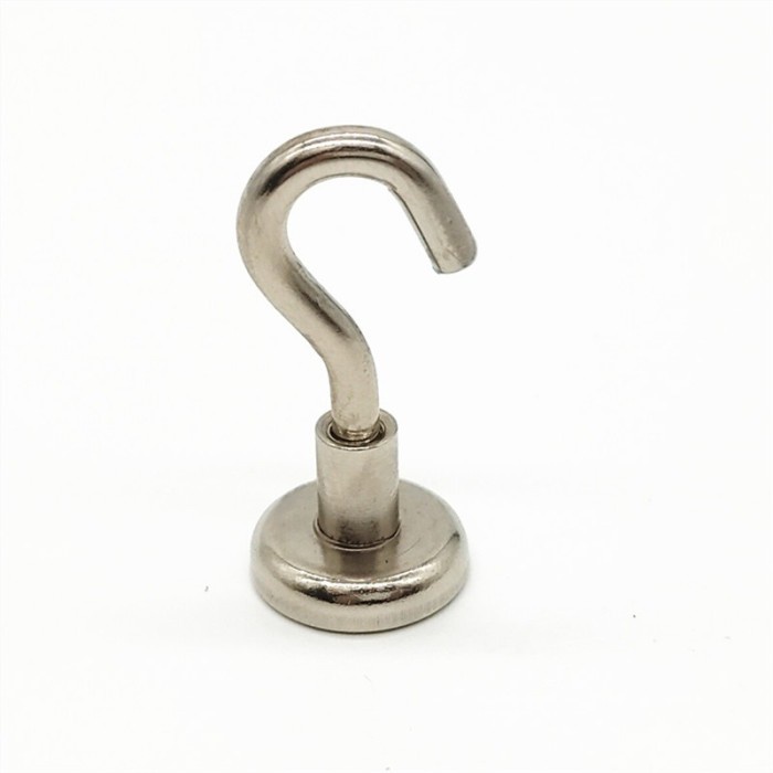 

Magnet Gantungan Hook Strong Neodymium Tension 81KG - LNF48 - Silver