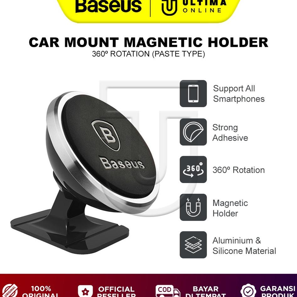 Baseus Car Holder Magnetic 360 Phone Holder Mobil Dudukan Hp Dashboard