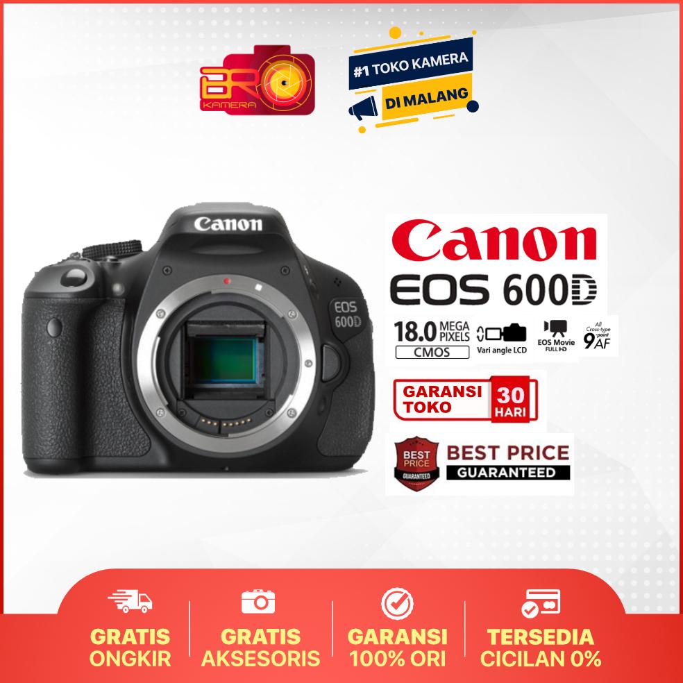 TERBARU Canon 600D Jaminan NO VIGNET - Kamera 100% ORIGINAL - Bukan 700D 650D 1300D 1200D M10