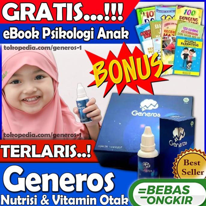GENEROS Speech Delay Asli Original Generos Vitamin Nutrisi Otak Anak