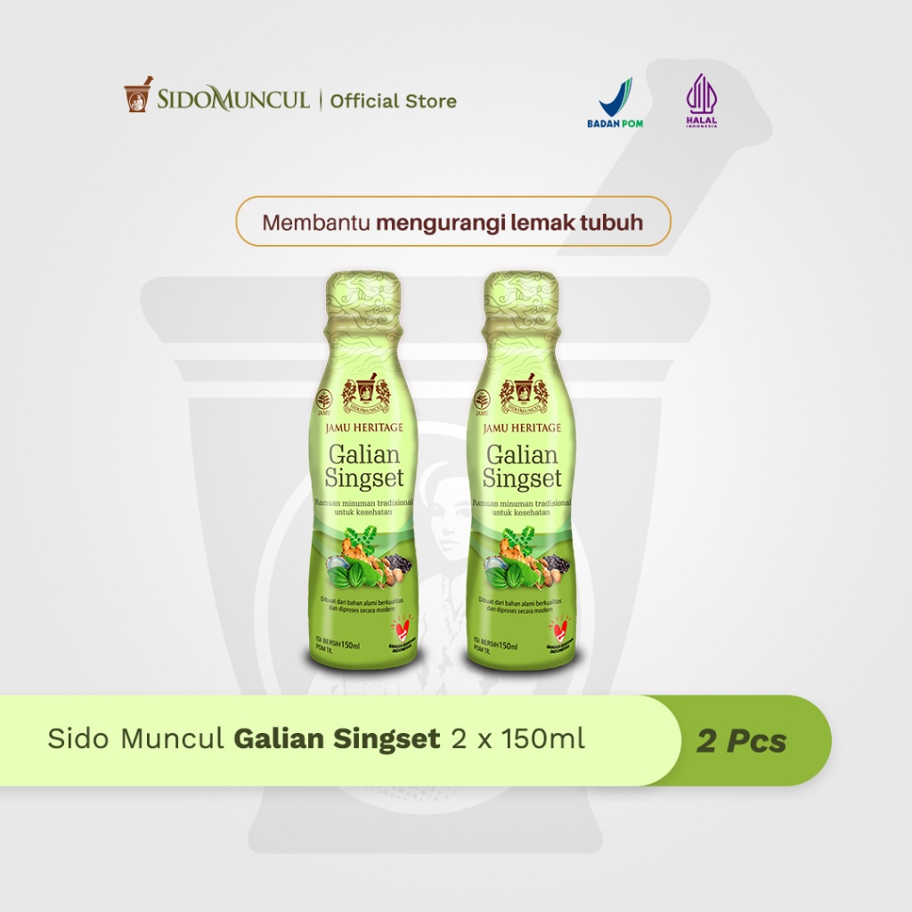 

Galian Singset 2x150ml Ramuan Tradisional Mengurangi Lemak Tubuh