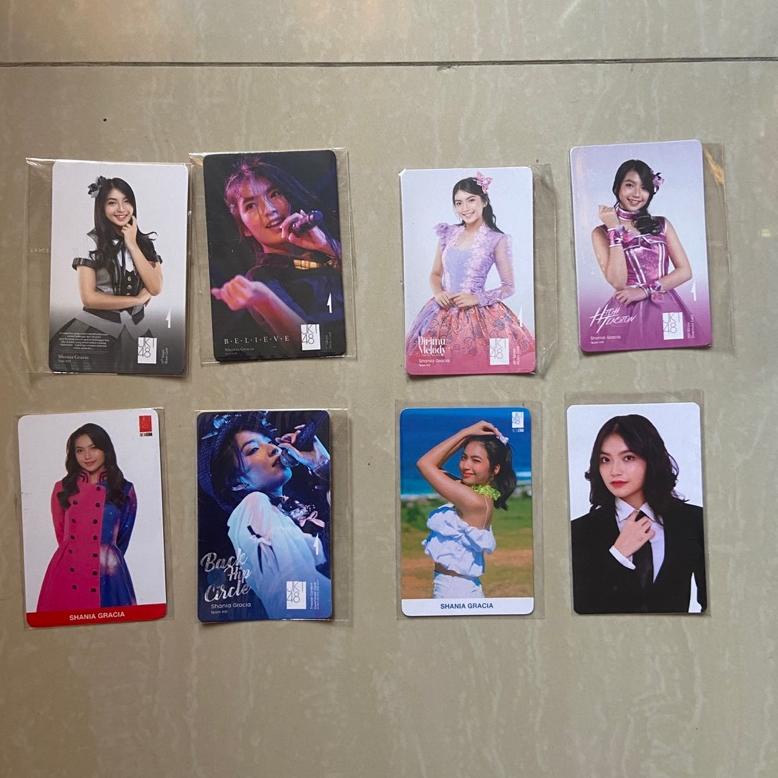 TERLARIS [OFFICIAL] MUSIC CARD PHOTOCARD JKT48 GRACIA ONLY TODAY, SAKA AGARI, HIGH TENSION, BELIEVE,