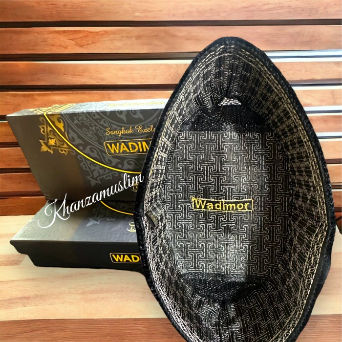 Songkok Hitam Tanpa Kertas Kopyah Wadimor Luxury