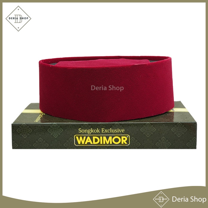 Peci / Songkok / Kopiah Wadimor Ac Merah Maroon Tinggi 9 10