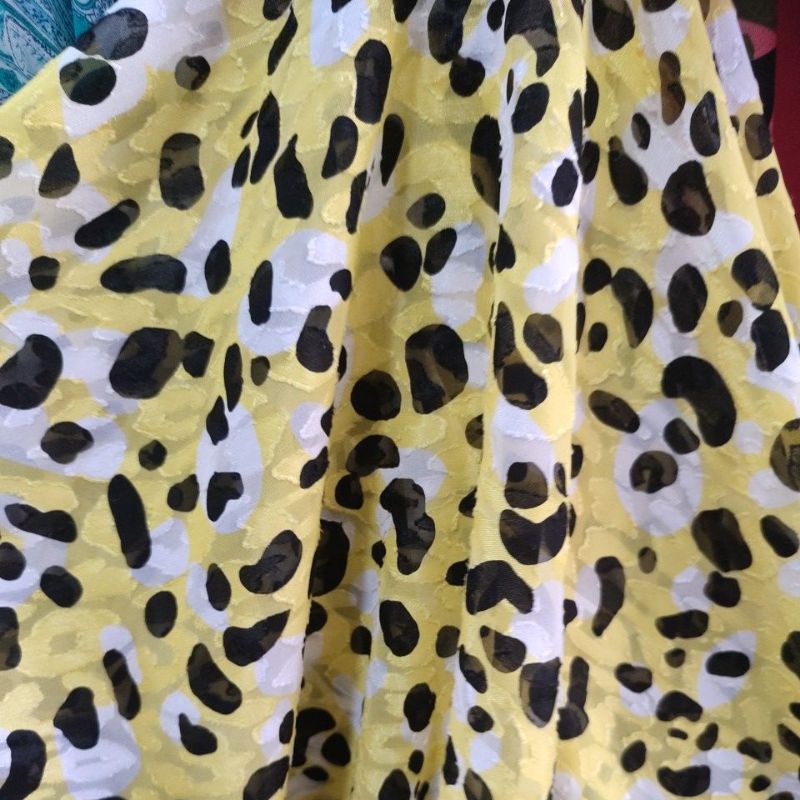 kain ceruty citru motif macan - bahan sitru motif - kain bahan tunik