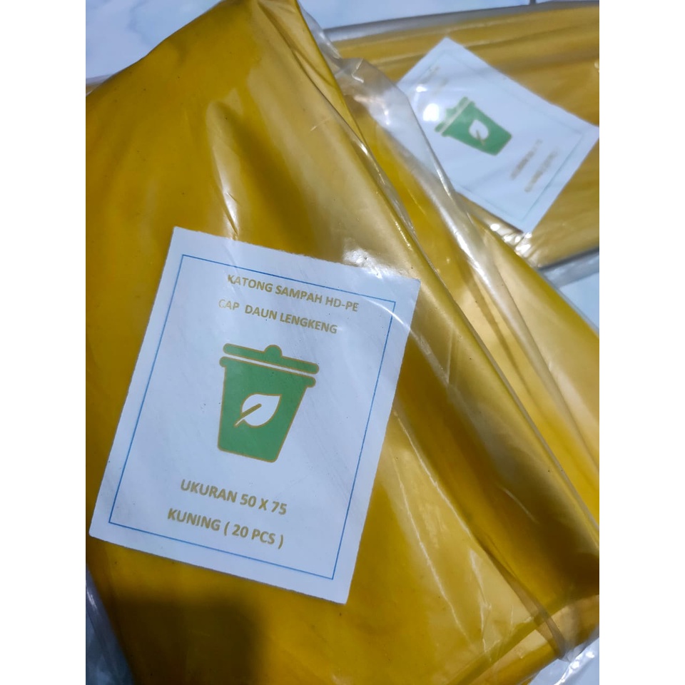 KANTONG PLASTIK SAMPAH WARNA KUNING 60 x 100