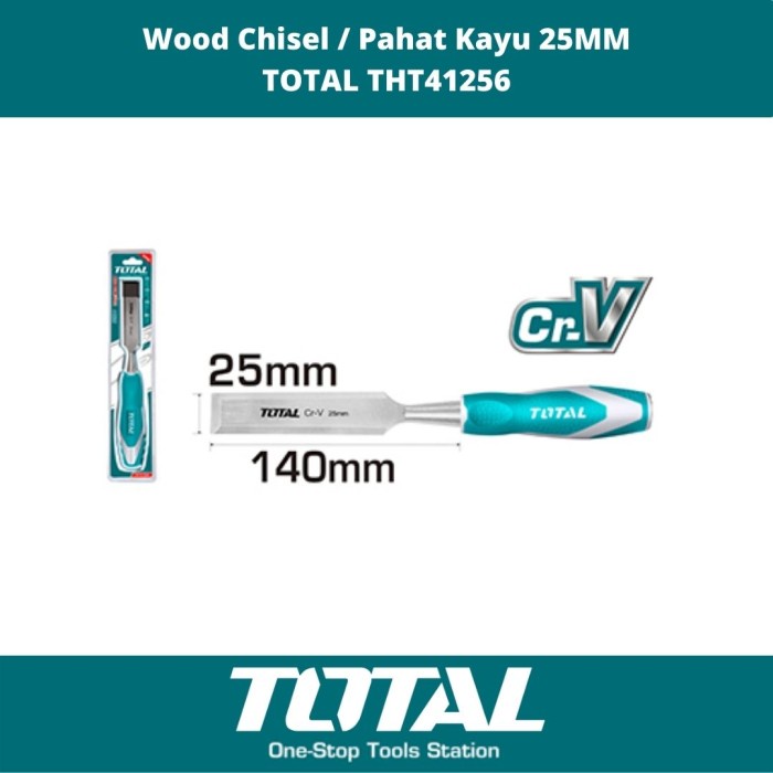 

Pahat Kayu 25Mm Wood Chisel Total Tht41256