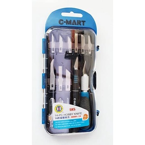 

Hobby Knife Set Cmart Pisau Ukir Pahat Cutter Set 14 Pcs Taiwan