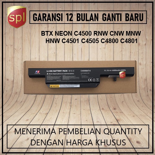 Baterai Untuk Axioo C4500 MNW2915 Zyrex 1211 Clevo C4500Q