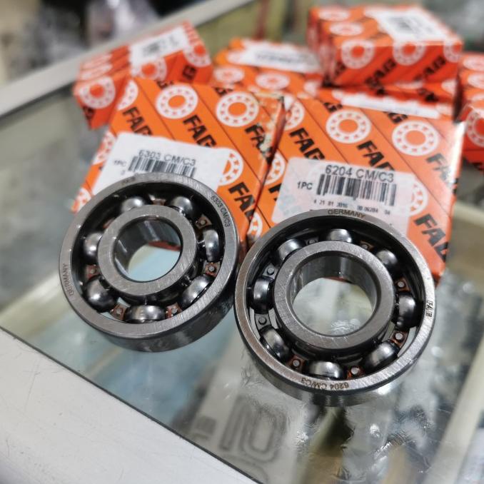 Bearing Laher kruk as FAG C3 set 6204 dan 6303 High speed Vespa PTS 16