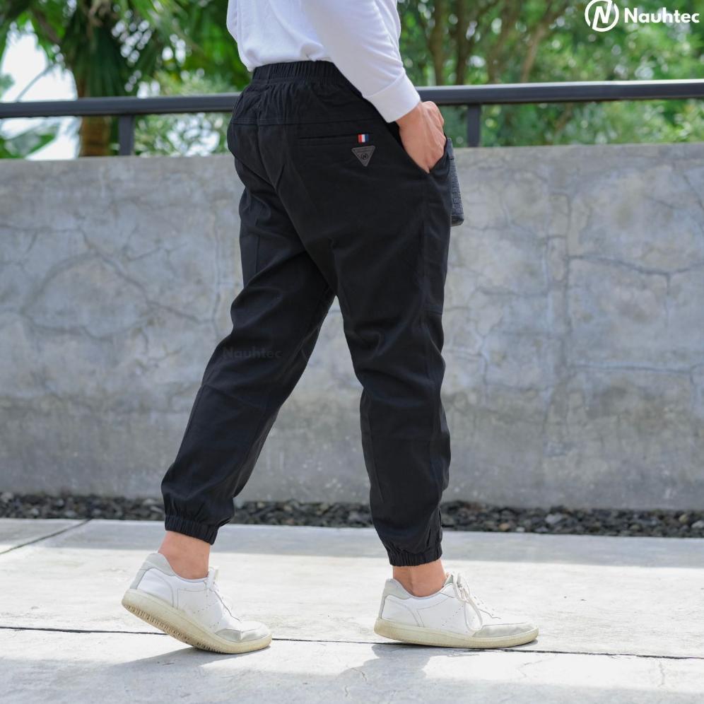 laris Celana Panjang Pria Sirwal Jogger Pants Nauhtec Material Katun Twill Stretch Bahan Melar READY