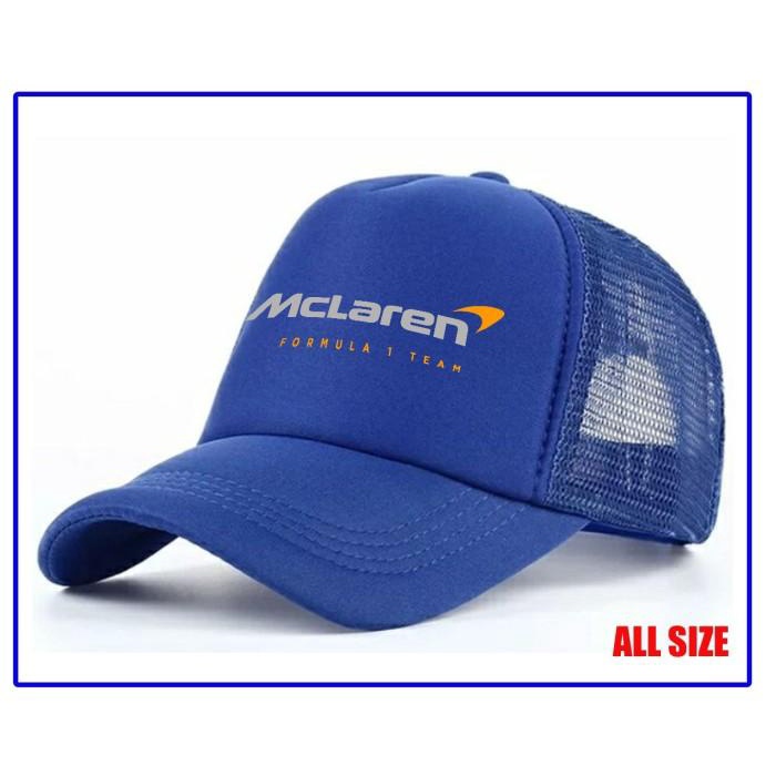 TOPI TRUCKER MCLAREN F1/MARCENDISE FORMULA 1/TOPI OLAHRAGA