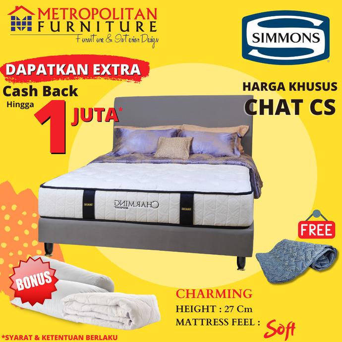 Kasur Springbed SIMMONS Charming Spring bed Matras