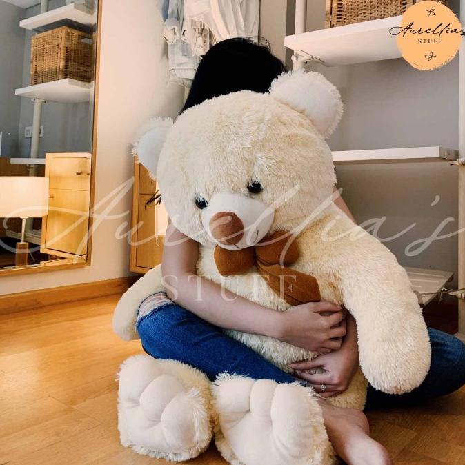 Boneka Teddy Bear / Boneka Beruang / Cosy Jumbo 100 cm Cream Termurah