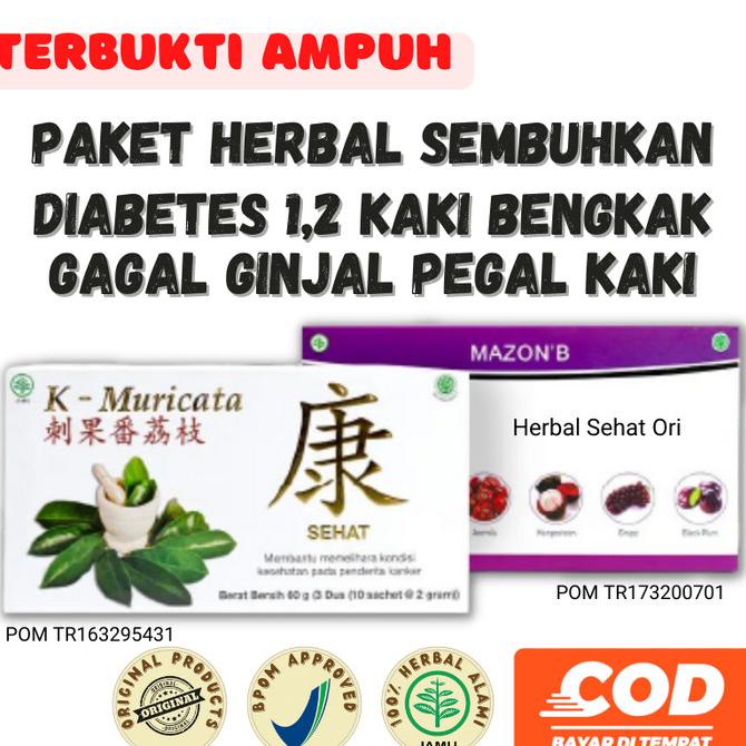 

Obat Herbal MAZON B dan K Muricata Original Obat Diabetes Alami