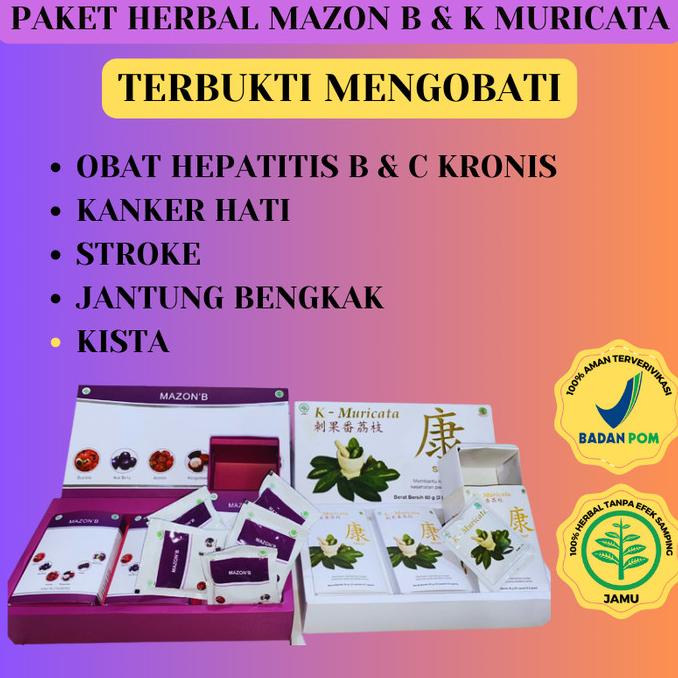 

Obat Hepatitis B & C Kronis Kanker Hati Herbal Mazon B dan K Muricata