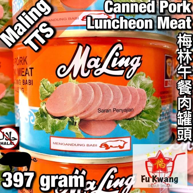 

Ready stock] Daging Ham Maling Ma Ling Kaleng TTS Canned Pork Luncheon Meat 397 gr