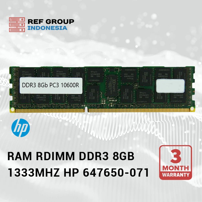 Server memory RAM DDR3 8GB ECC 1333MHz HP 647650-071