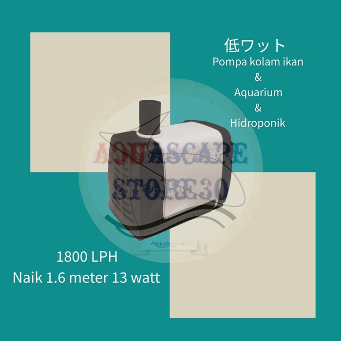 POMPA KOLAM KOI LOW WATT 1800-6000LPH - MESIN AIR CELUP KOLAM LOW WATT