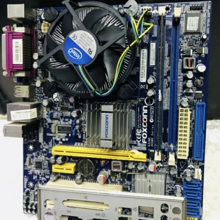 PAKET Mobo G31 + PROC.CORE2DUO E8400 + FAN + RAM 2GB