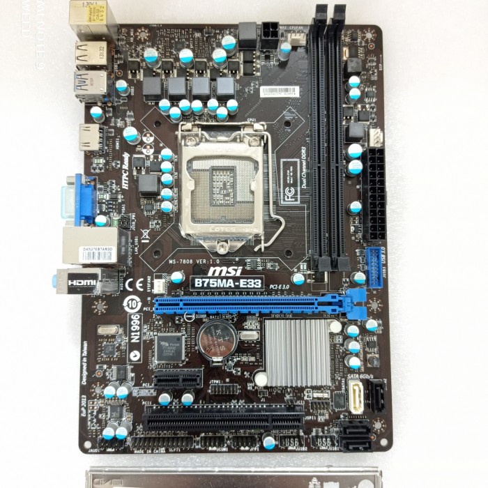 mobo MSI B75MA E33 LGA 1155 DDR3 onboard vga
