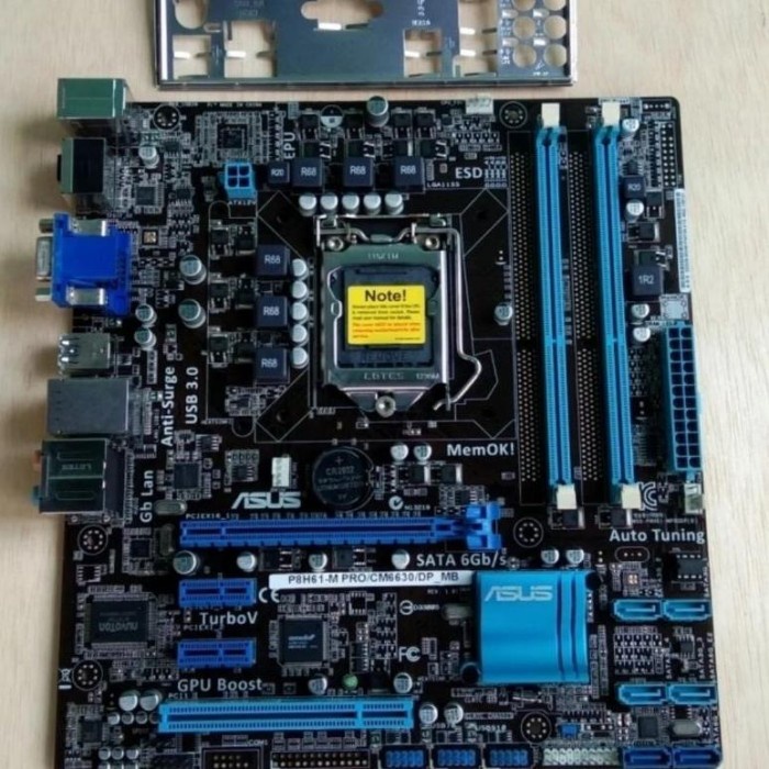 MOBO/MOTHERBOAD ASUS H61 USB 3.0 LGA 1155 - SATA 3 - HDMI - SUPPORT