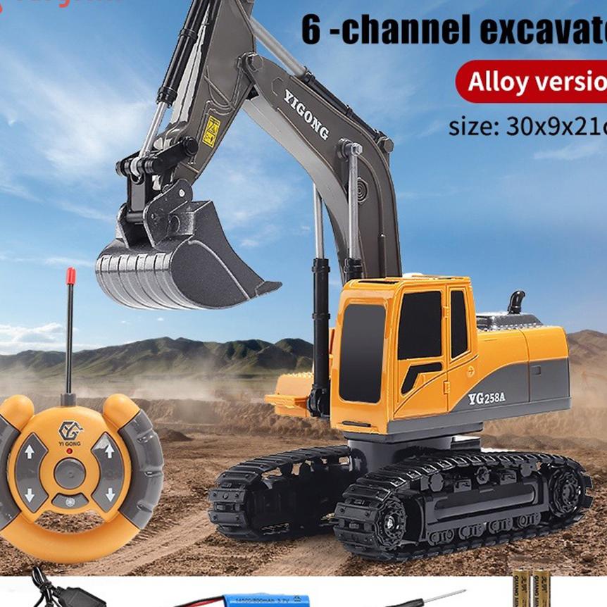 Babycolor Excavator Remote Control Mainan Excavator 1:20 Rc Excavator 11 Mobil Remote Control Excava