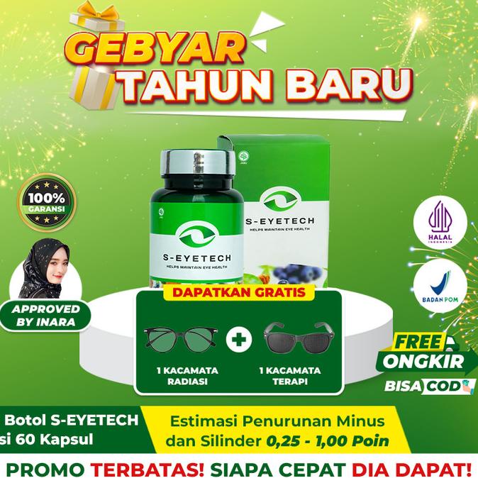 

S-EYETECH ( Suplemen Kesehatan Mata Terbaik ) Herbal & BPOM
