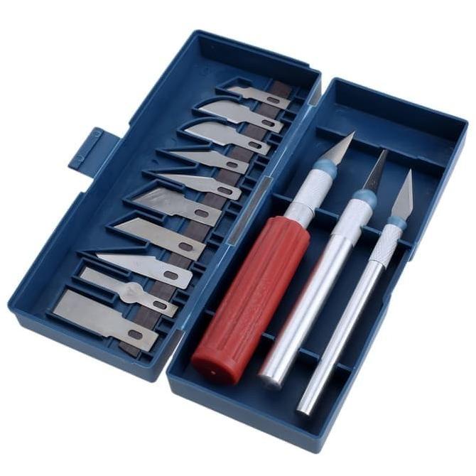 

=====] art cutter knife set / hobby set knives pisau cutting hobby set murah