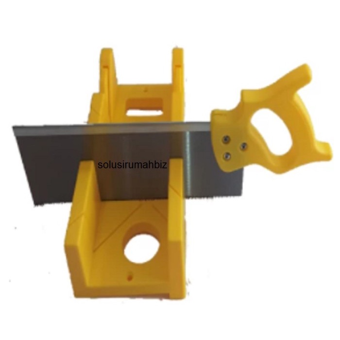 @@@@] Gergaji Pigura Manual - Manual Miter Saw Box + GERGAJI 300 MM