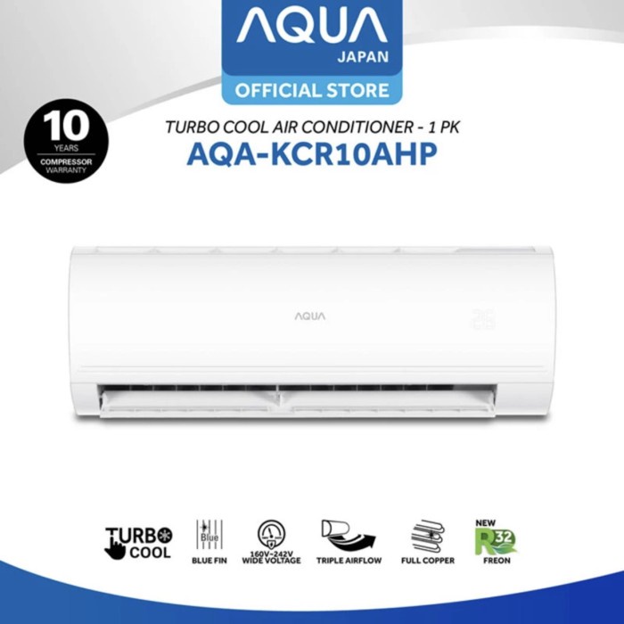 Aqua Ac Standar 1 Pk Aqa-Kcr10Ahp Termasuk Pasang Ready