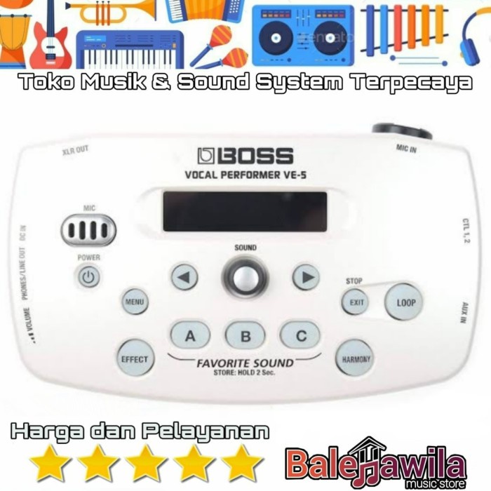 PROMO VOCAL EFFECT PROCESSOR EFEK VOKAL BOSS VE 5 WH VOCAL PERFORMANCE BOSS #ORIGINAL