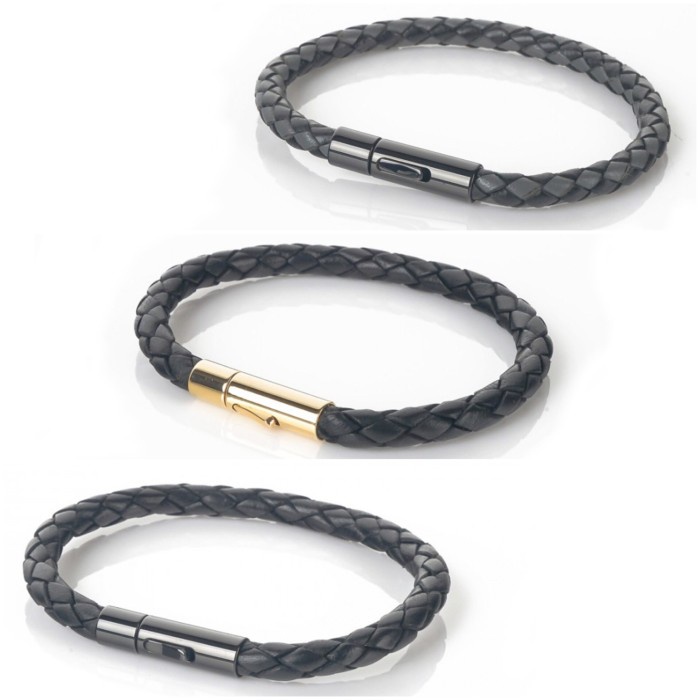 Gelang - Baffi Inc Jevies Gelang Kulit Spencer Leather Bracelet Pria Wanita