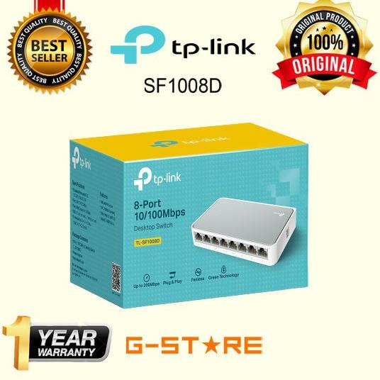Switch Hub Sf 1008 Sf1008D Tp-Link Sf1008D 8Port + Free Ongkir