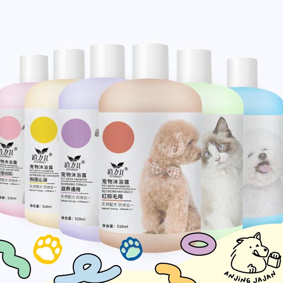Shampo/Shampoo/Sampo Anjing Kucing Dorrikey Anti Kutu Jamur & Bakteri | Shampo Sabun Mandi Anjing Me