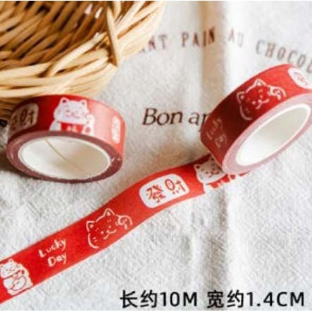 

:::::::] Solatip Lucky Cat Selotip Isolasi Motif Kucing Cny Imlek