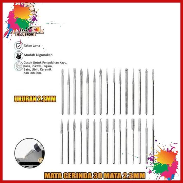 30 IN 1 MATA GERINDA TUNNER 2.3MM MATA BOR GERINDA [BGS]