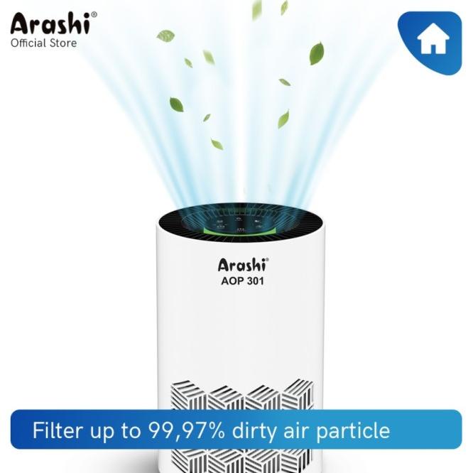 Air Purifier Arashi AOP 301 Portable with HEPA Filter AOP301 Termurah