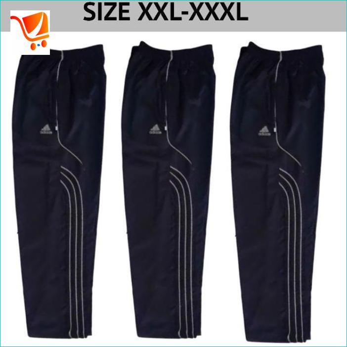 - terlaris // celana training jumbo big size saku sleting bahan tebal | celana trening jumbo big siz