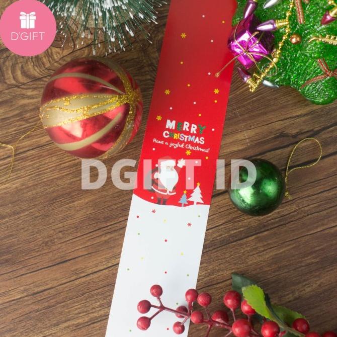 

Paper Belt Merry Christmas Sleeve Hampers Pita Toples Natal