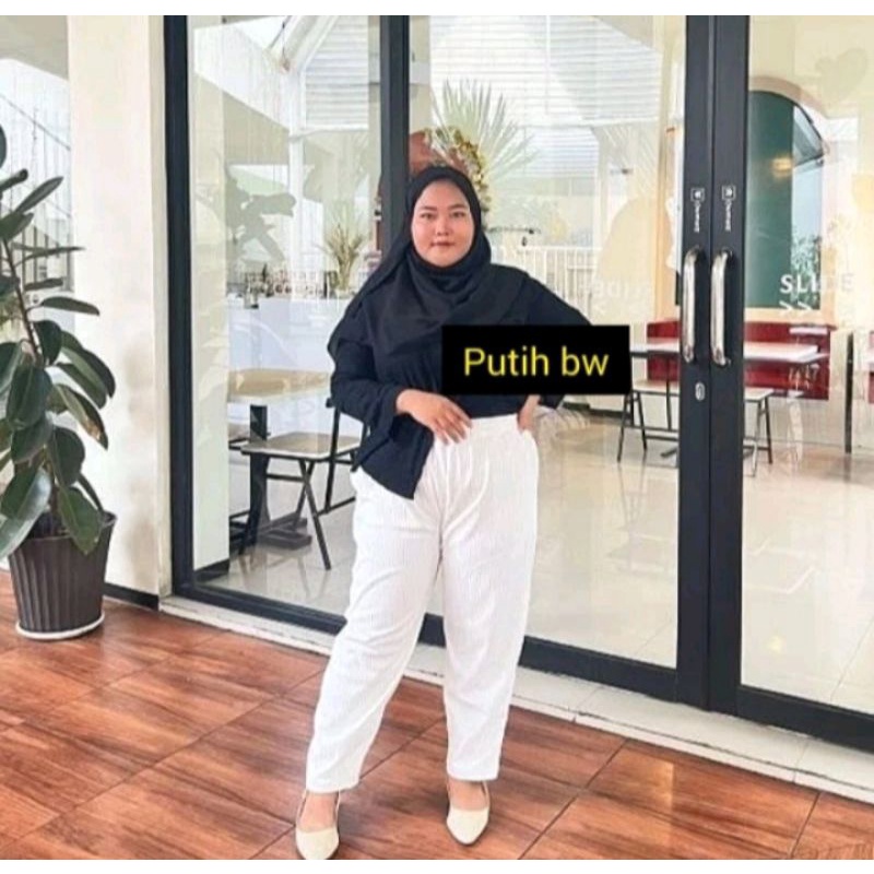 BAGGY PANTS KNIT MAXILINE JUMBO CELANA HAMIL CELANA PANJANG BAGGY PANT KNIT MAXILINE POLOS