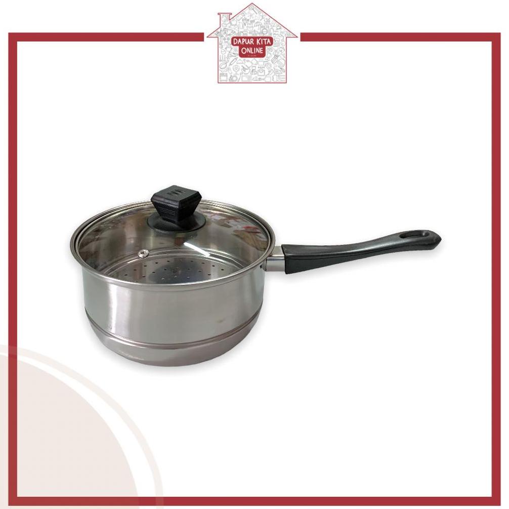 PROMO Milk Pot Steamer 20Cm / Panci Kukus 20cm Steamer Panci Susu Milk Pot Saringan Multifungsi / Pa