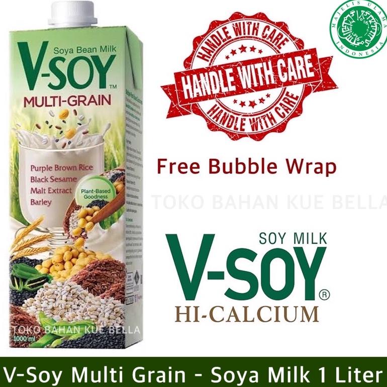 

Ready V-Soy Multi Grain 1 Liter - Soya Milk Vsoy Original Susu Kacang Kedelai