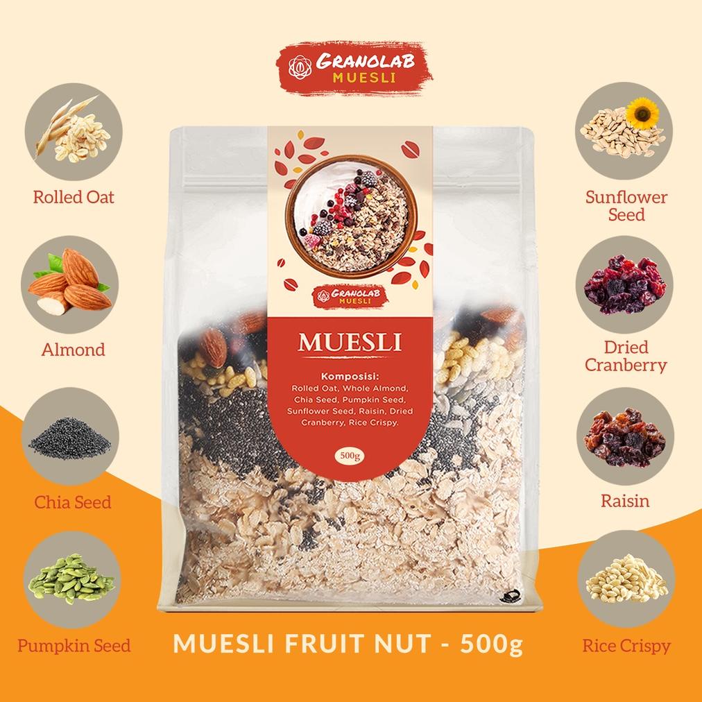 

Ready Muesli Fruit and Seed 500 gr - Granolab Muesli